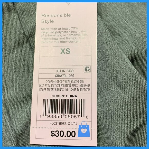 XS - Womens Low-Rise Wide Leg Trousers - Wild Fable - Gray - Picture 3 of 6